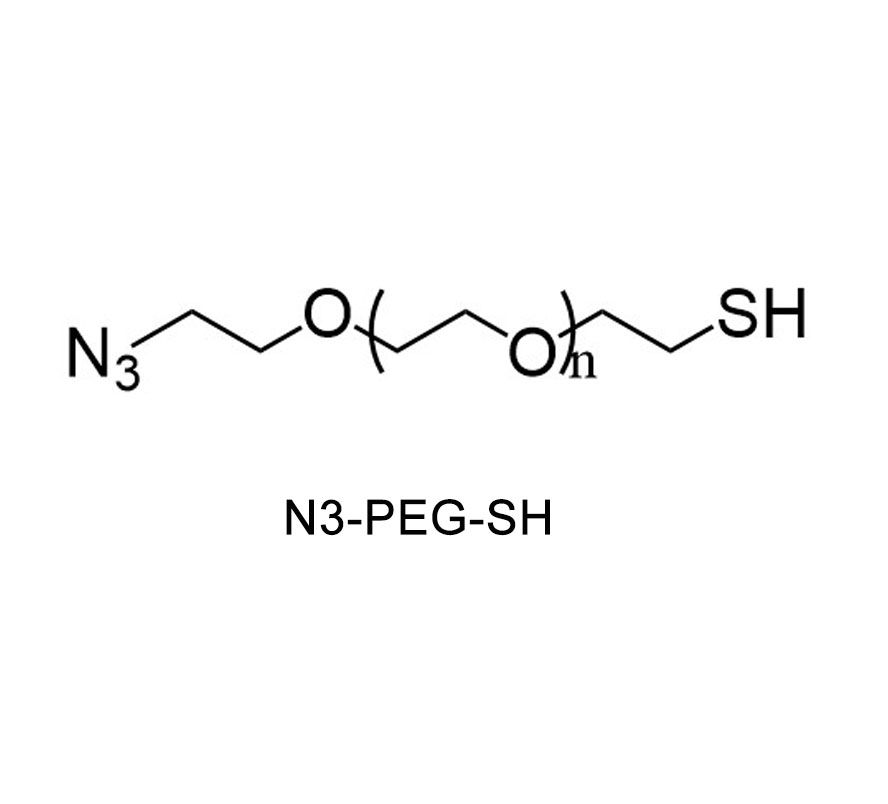 Azide-PEG-Thiol，N3-PEG-SH，可用于制备金纳米颗粒